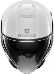 Shark Citycruiser Blank avoin moottoripyöräkypärä valkoinen XS-2