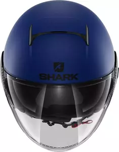 Shark Nano Street Neon kék/fekete nyitott motoros sisak M-2