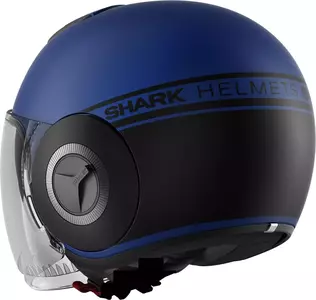 Shark Nano Street Neon modrá/černá otevřená motocyklová přilba M-3