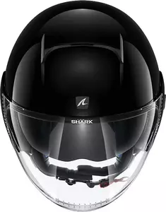 Shark Nano Blank casco moto open face nero lucido M-2