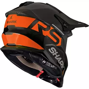 "Shark Varial RS Carbon Flair" juodas/oranžinis XXS motociklininko krosinis enduro šalmas-2