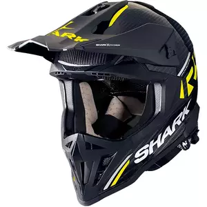 Shark Varial RS Carbon Flair fekete/sárga XS motorkerékpár cross enduro bukósisak-1