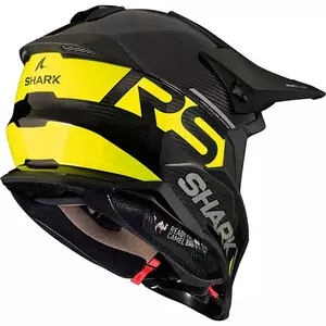 "Shark Varial RS Carbon Flair" juodas/geltonas M motociklininko krosinis enduro šalmas-2