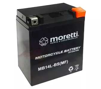 Batteri 12V 12 Ah AGM Gel MB14L-BS MF YB14L-BS Moretti-3