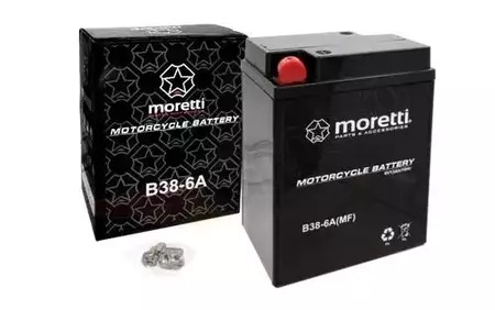 Akumulator żelowy 6V 13 Ah AGM Gel B38-6A Moretti  - AKUMOR012