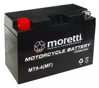 Gel Batterie Akku 12V 9 Ah AGM Gel MT9-4 YT9-4 Moretti-3