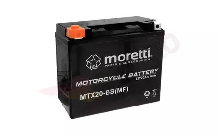 Gel Batterie Akku AGM Gel 12V 20 Ah MTX20-BS YTX20-BS Moretti-2