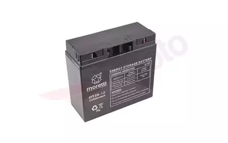 Batterie gel Moretti pour tondeuse OT 12V 20 Ah - AKUMOR003