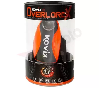 Kovix KNX10 bloqueio do disco de travão laranja néon-2