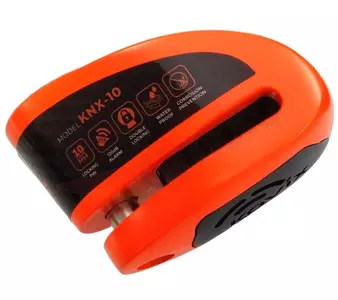 Kovix KNX10 bloqueo de disco de freno naranja neón-3