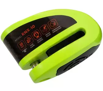 Kovix KNX10 cerradura de disco de freno verde neón-3