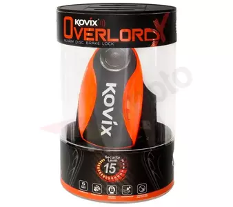 Kovix KNX6 bloqueio do disco de travão laranja néon-3