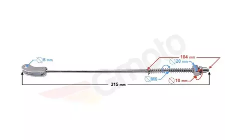 Zavorni kabel Barton MiniCross DB10 110 cm3 - CHAMRDBTAO0002