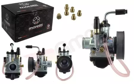 Carburador Moretti AM6 50cm3 2T p.22mm aspiración manual-3