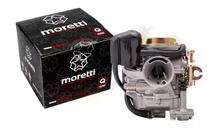 Moretti karburator GY6 50cm3 4T p.18 mm sugeautomatik metaldæksel