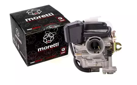 Carburatore Moretti GY6 50cm3 4T p.18 mm aspirazione automatica coperchio in plastica