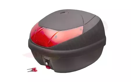 Moretti MR-710 koffer 30l zwart rode reflector - KUFMOR004