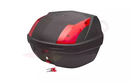 Kufer Moretti MR-711 32l czarny czerwony odblask - KUFMOR006