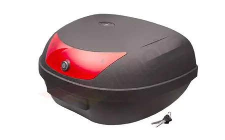 Kufer Moretti MR-726 48l czarny czerwony odblask - KUFMOR010