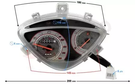 Compteur - indicateur de vitesse Barton Scalpel 50-2