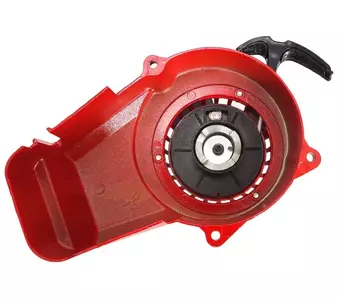 Mini Pocket Bike štartovací trhanec hliníková červená-3
