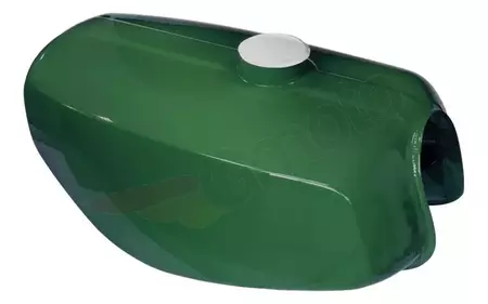 Rezervoar za gorivo temno zelene barve Simson S51-1