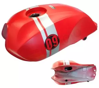 Rezervoar za gorivo rdeč Barton Cafe Racer 125 - ZPAZNZ011