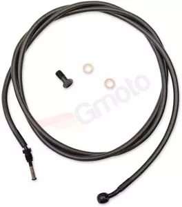 Оплетен кабел на съединителя от неръждаема стомана La Choppers Midnight Mini Ape Hanger - LA-8054C08M