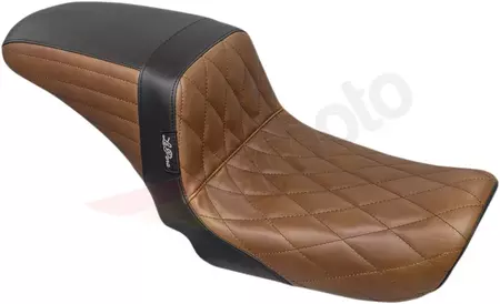 Le Pera Kickflip Sofá con asiento Diamond marrón/negro - LK-591DMBRNBK