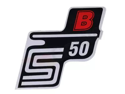S50 B kleebis punane