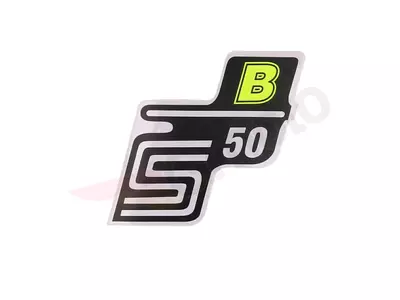 Schriftzug S50 B Folie / Aufkleber neongelb  Simson S50