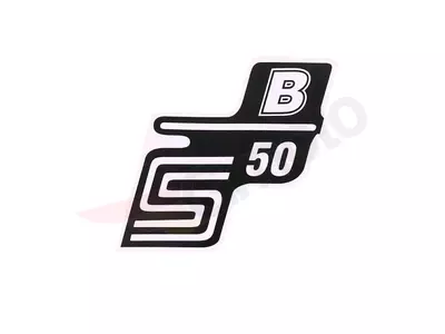 S50 B klistermärke vit Simson S50