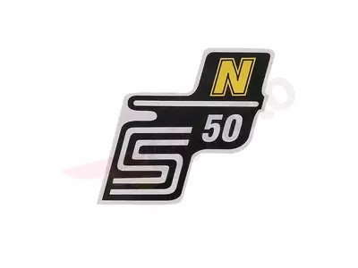 Schriftzug S50 N Folie / Aufkleber gelb Simson S50