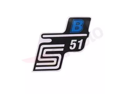 S51 B modrá Simson S51 nálepka
