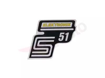 S51 geel Simson S51 sticker