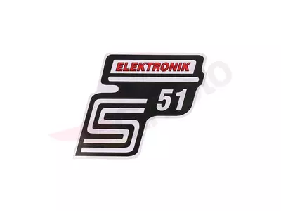 S51 κόκκινο αυτοκόλλητο Simson S51