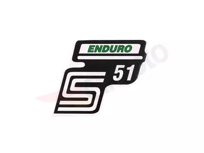 S51 Enduro zaļa Simson S51 uzlīme