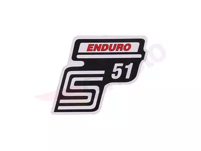 S51 Enduro vermelho Autocolante Simson S51