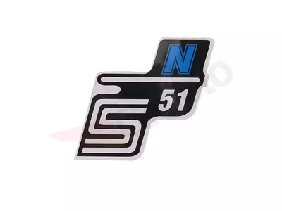 S51 N mėlynas Simson S51 lipdukas