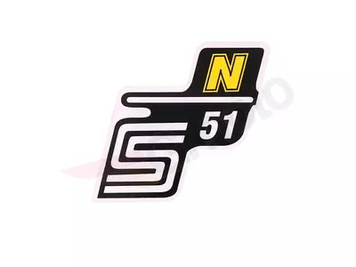 S51 N geltonas Simson S51 lipdukas