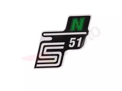 S51 N žalias Simson S51 lipdukas