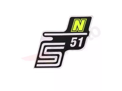 Schriftzug S51 N Folie / Aufkleber neongelb  Simson S51