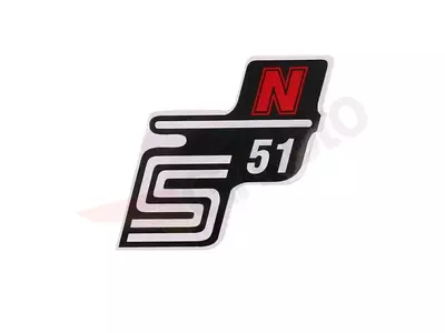 S51 N sticker rood Simson S51