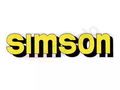 Simson gul og sort Simson S51 tank mærkat