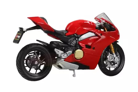 Ducati Panigale V4 Rood motorfiets 1:18 model BBurago-2