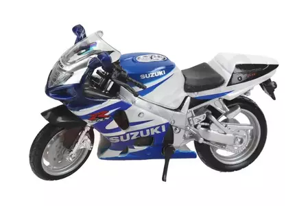 Motocykl Suzuki GSX-R 750 White/Blue model 1:18 BBurago