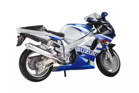 Motocikls Suzuki GSX-R 750 White/Blue modelis 1:18 BBurago-2