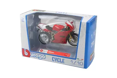 Ducati 998 R motorfiets 1:18 model BBurago-4
