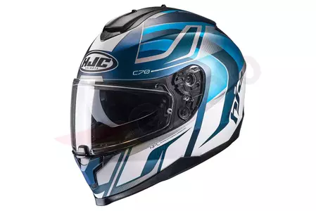 Kask motocyklowy integralny HJC C70 LANTIC BLUE/WHITE M - C70-LAN-MC2SF-M