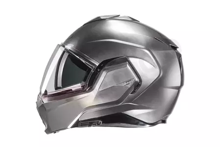 HJC I100 HYPER SILVER L casco moto mandíbula-4